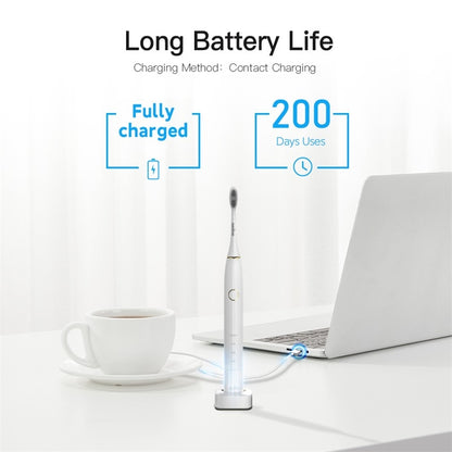 Nandme NX8000 Smart Sonic Electric Toothbrush IPX7 À Prova D' Água Micro Vibração Clareador De Limpeza Profunda Sem Machucar Os Dentes