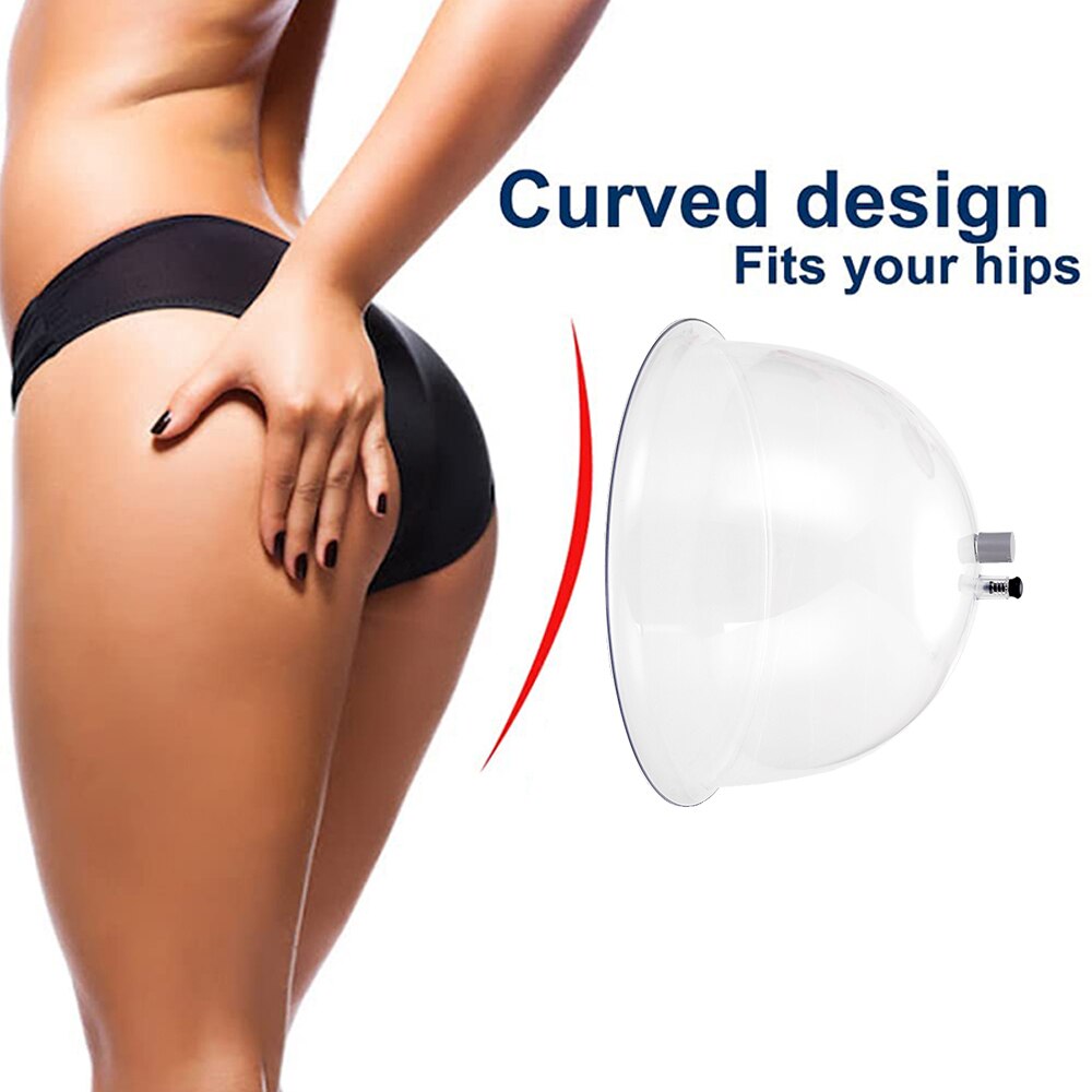 256mm Vacuum Cups Breasts Suction Big Size Buttocks Enhancement Enlargement Enhance Lifting Pump Replace Nozzle Hip Lift Up Jar