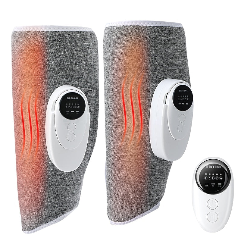 Nuaer-Wireless Smart Calf and Leg Air Pressure Massager, Favorise la circulation sanguine, la relaxation musculaire, le drainage lymphatique 2023