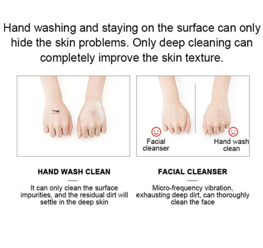 only deep cleaning can completely improve the skin texture . only hand washing