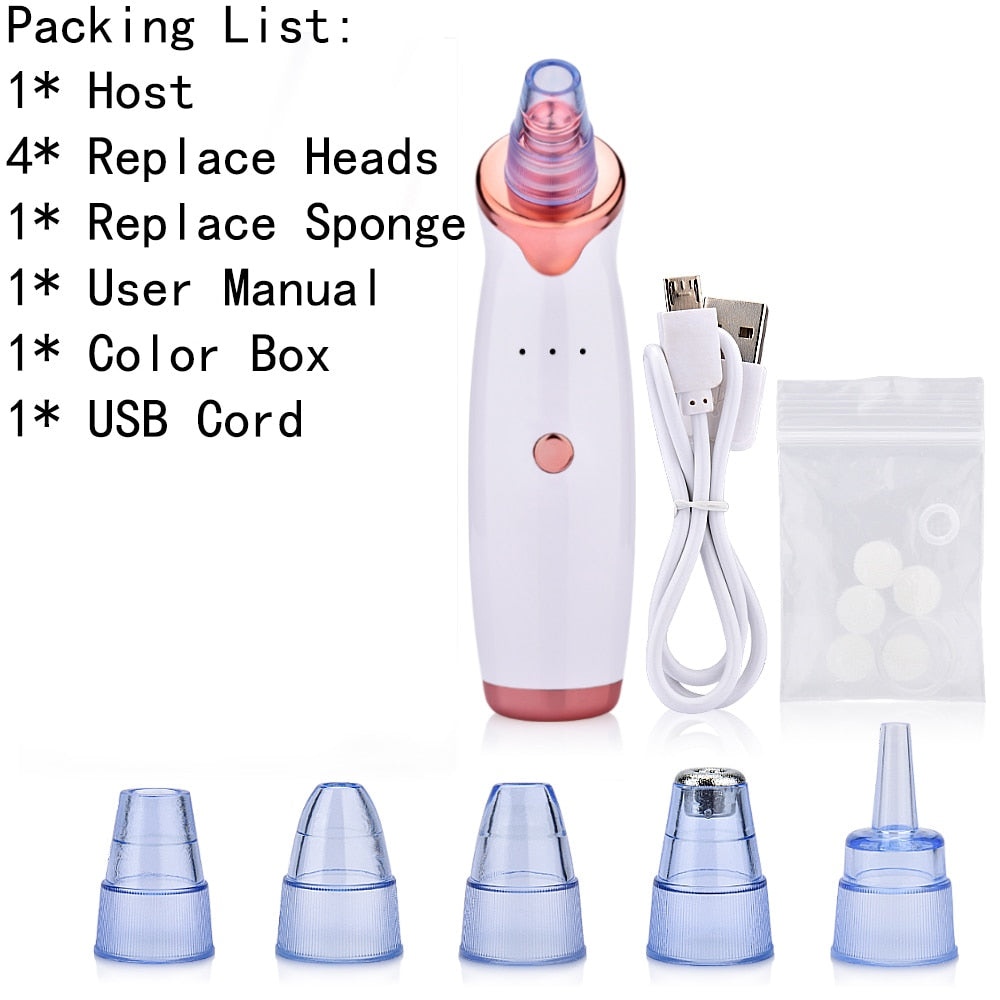 Blackhead Remover Skin Care Face Clean Pore Vacuum Acne Pimple Removal Suction Facial Diamond Dermabrasion Tool Care