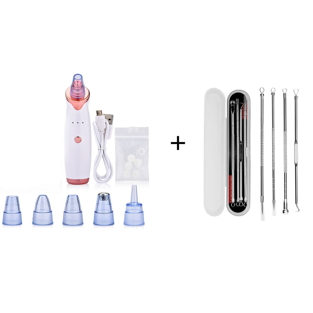 Blackhead Remover Skin Care Face Clean Pore Vacuum Acne Pimple Removal Suction Facial Diamond Dermabrasion Tool Care