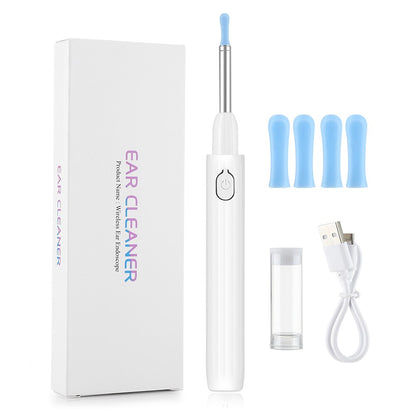 Wireless Smart Visual Ear Pick Removal Ear Wax Cleaner Spoon 3.5mm Endoscope HD Camera Otoscope LED Light Earwax Cleaning Kit