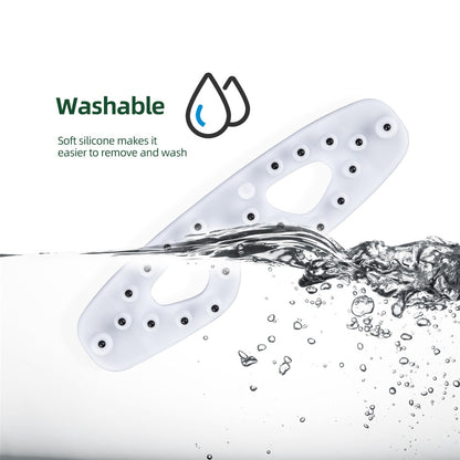 Washable Soft silicone makes it easier to remove and