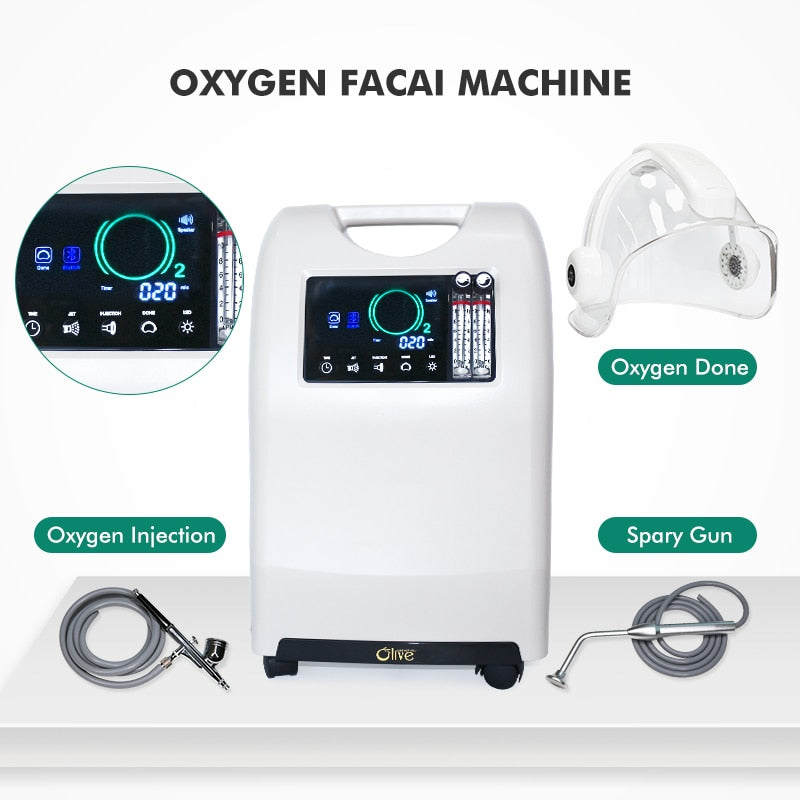 Beauty Spa Use Skin Rejuvenation Hyperbaric Oxygen Jet Therapy Facial Mask Machine Oxygen Facial Whitening Machine for Skin Care