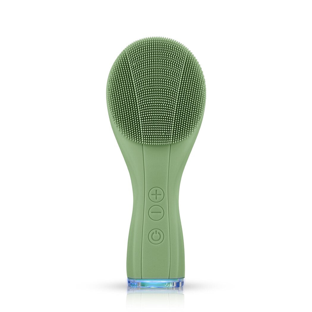 CkeyiN Electric Facial Silicone Cleansing Brush Vibration Sonic Massager Blackhead Remover Waterproof Pore Clean Face Wash Tool