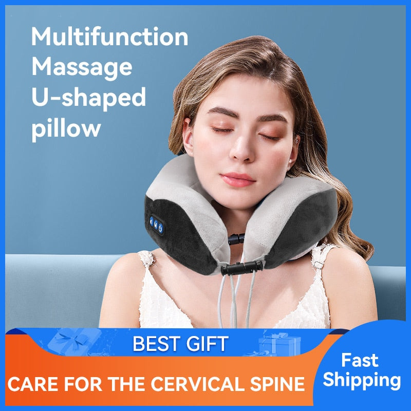 Multifunction Massage U-shaped pillow BEST GIFT Fast CARE