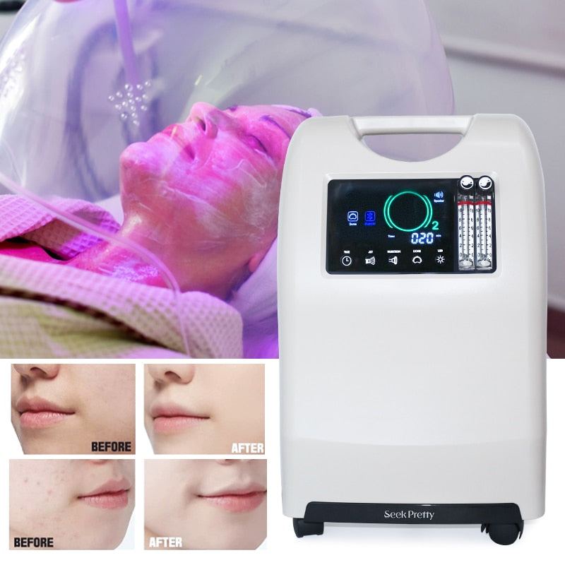 Beauty Spa Use Skin Rejuvenation Hyperbaric Oxygen Jet Therapy Facial Mask Machine Oxygen Facial Whitening Machine for Skin Care