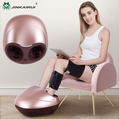 Jinkairui máquina elétrica quente do massageador do pé para cuidados de saúde terapia de aquecimento infravermelho relaxamento ponto de acupuntura compressa de ar