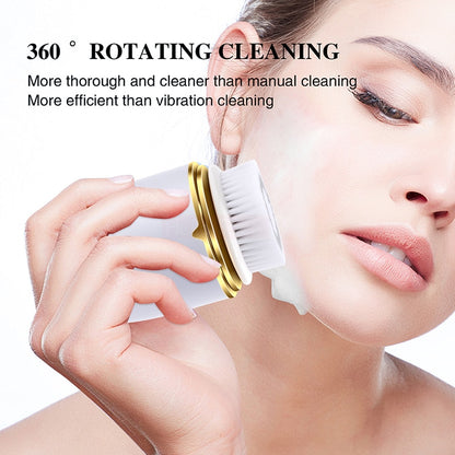 Hello Face ultrasonic Facial Cleanser Brush Electric Cleansing Face Brush 360 Rotate Automatic Brush Machine Deep Clean Tool