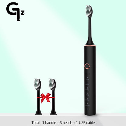 New 2023 N100 Sonic Electric Toothbrush Adult Timer Brush 6 Mode USB Charger Rechargeable Tooth Brushes Replacement Heads Set