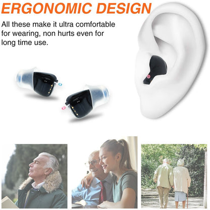 New Hearing Aids SR61 Rechargeable Audifonos for Deafness/Elderly Adjustable Wireless Invisible Ear Sound Amplifier Drop Shiping