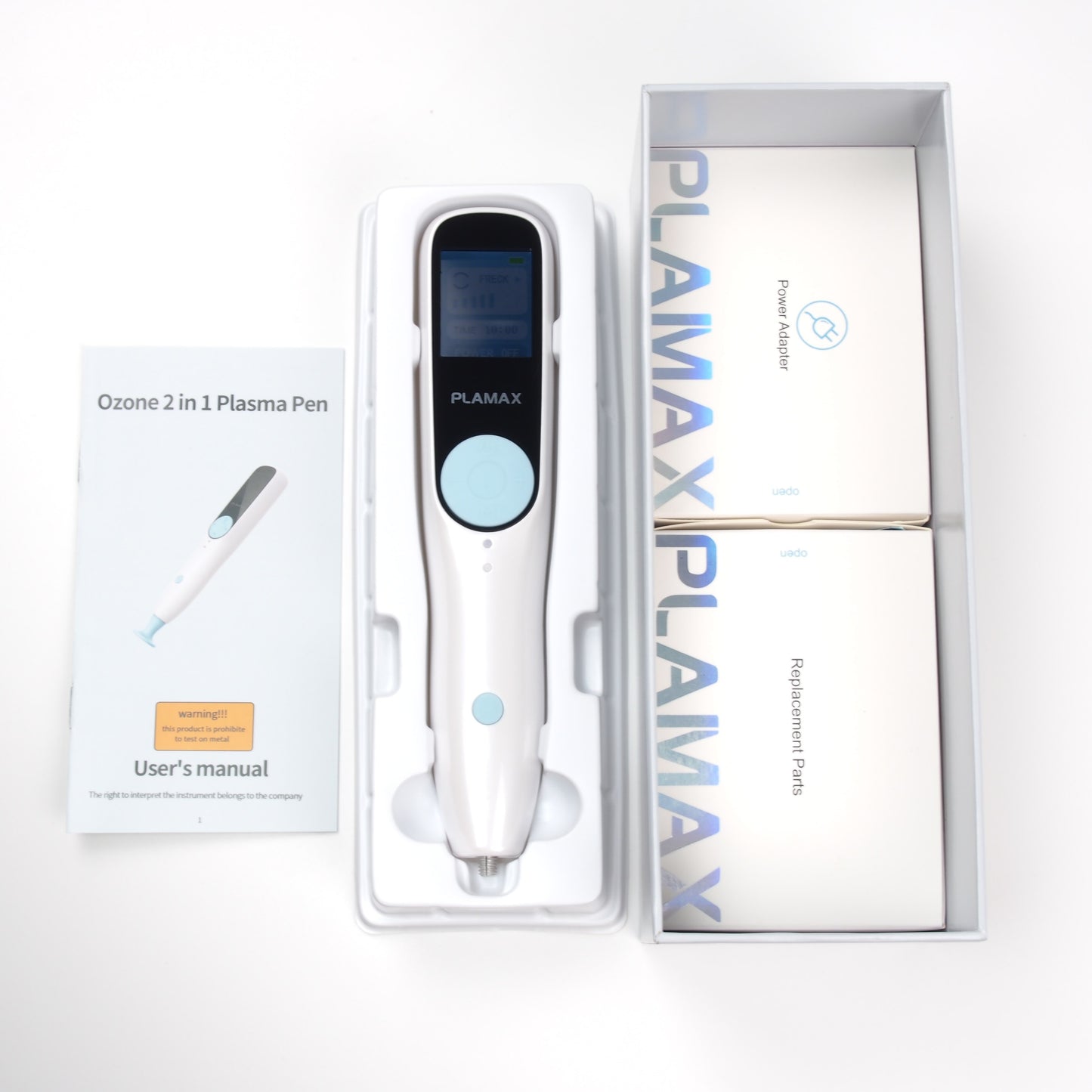 PLAMAX New Auto Ozone Therapy 2 in 1 Plasma Pen   Face Lifting Wrinkle Eyelid Lift  Skin Mole Dark Spot Remover