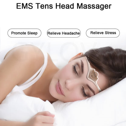 Queen Crown Smart Sleep Instrument Auxílio para dormir Massageador de cabeça elétrico Alívio da enxaqueca Terapia de pulso relaxante Ferramenta para sono profundo