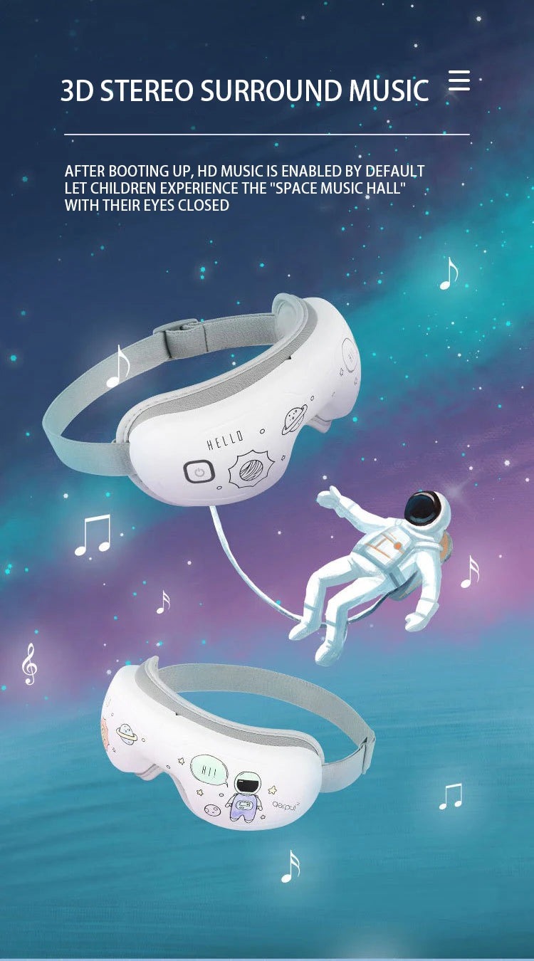 Immersive space music experience with 3D stereo surround sound playing HD tunes on startup.