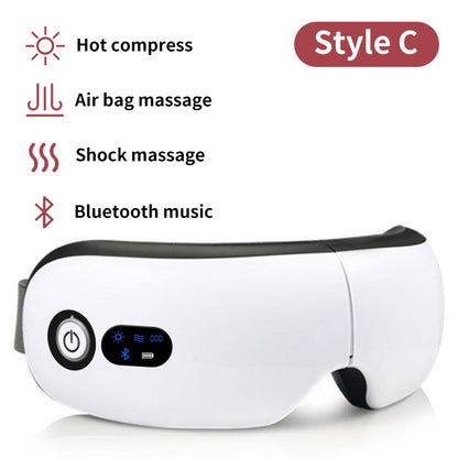 Recarregável Smart Eye Massager Massageador Facial Bluetooth Música Dobrável Pressão de Ar Aquecimento Massagem Relaxamento