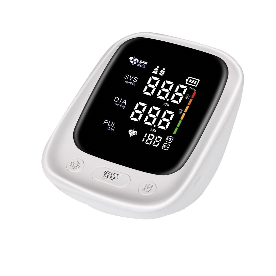 Arm Automatic Blood Pressure Monitor,  Heart Rate Pulse BP Sphygmomanometer Machine  with Voice Function &amp; Large LCD Display