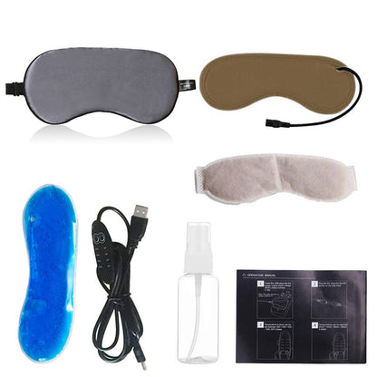 USB Steam Sleeping Eye Mask Shading Mask For Sleep Soft Adjustable Temperature Control Electric Heated Eye Mask to Relieve Eye