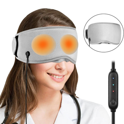 Graphene Far Infrared Heated Eye Mask For Sleeping Heating Therapy Eyepatch For Dry Eye Dark Circles Get Rid of Stye Eye Maaager