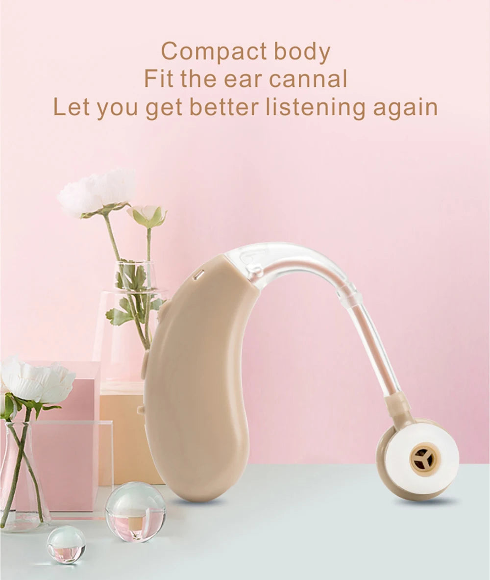 Compact design fits snugly in your ear canal, enhancing hearing clarity.