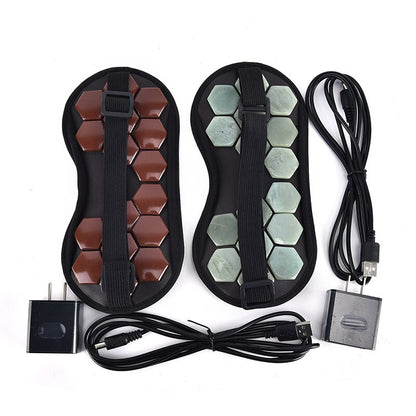 Electric  Eye Mask Tourmaline Eye Care Massager Jade Stone Massage Heat Therapy Germanium Infrared Relaxation Health