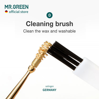 MR.GREEN Ear Wax Removal 360° Spiral Massage Ear Pick Ear Canal Cleaner Stainless Steel Flexible Design Ear Care Tools