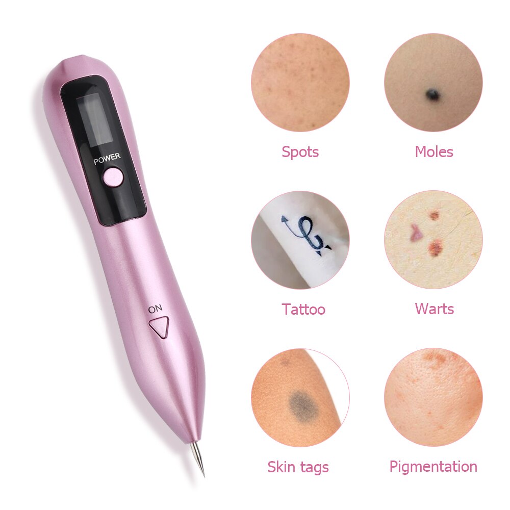 Caneta de Plasma LCD Máquina de Remoção de Toupeiras de Tatuagem 9 Nível Remoção de Iluminação LED Removedor de Manchas Escuras Ferramenta de Remoção de Tatuagem Marca de Verrugas