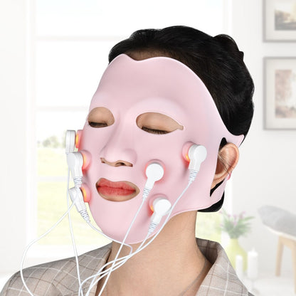 Silicone LED MÁSCARA Massageador Facial Máscara de Gel Vibração Anti-rugas Redutor de Cravos Elevador Facial Aparelho de Beleza Cuidados com a Pele