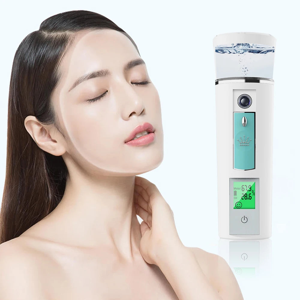 Rechargeable facial steamer for healthy, moisturized skin.