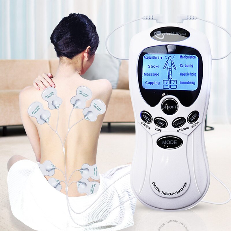 Pulse Tens Acupuncture Electric Body Massage 8 Models Digital Therapy Machine 4Pads Electrical Muscle Stimulator Full Body Relax