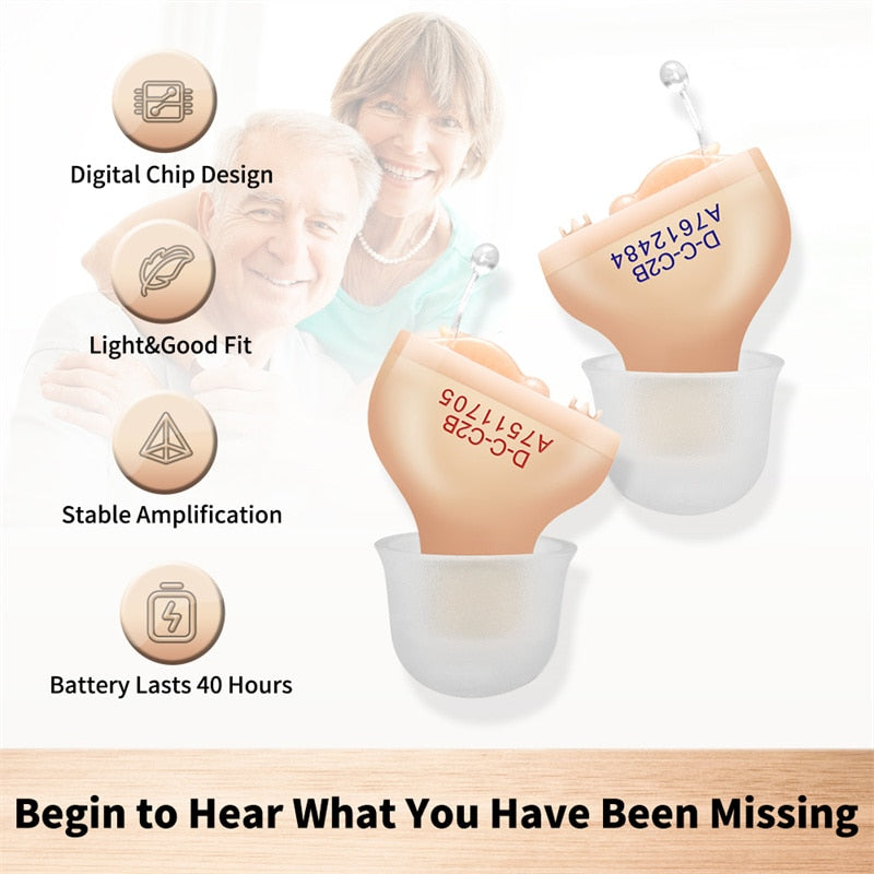 Hearing Aid Digital Hearing Aids Invisible For The Elder Seniors With A10 Battery In The Ear Sound Amplifier Audífonos First Aid