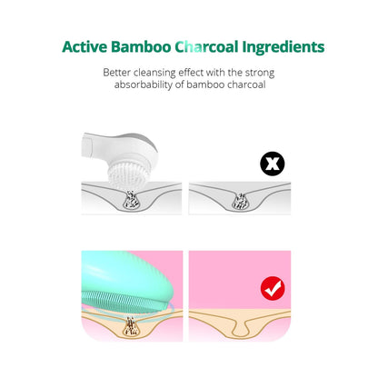 Dispositivos multifuncionais para olhos de beleza Escova de limpeza facial elétrica Dispositivo de limpeza de pele Dispositivo de remoção de imperfeições. Pele