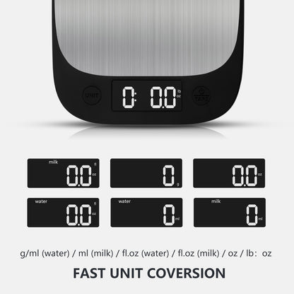 Balança de alimentos Sinocare, balanças de cozinha de aço inoxidável precisas, peso digital, gramas e onças, balanças de alimentos digitais multifuncionais