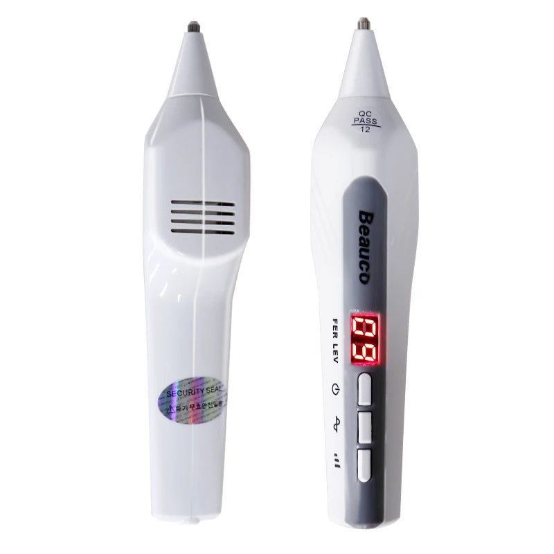 Professional-grade plasma pen removes unwanted skin spots, freckles, and tattoos with minimal scarring and discomfort.