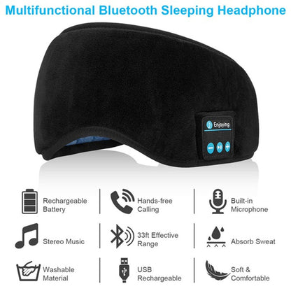 Wireless Bluetooth Eye Mask Headset Sleep Stereo Headset Subwoofer Blindfold Bluetooth 5.0 Head-mounted Sleeping Eye Cover