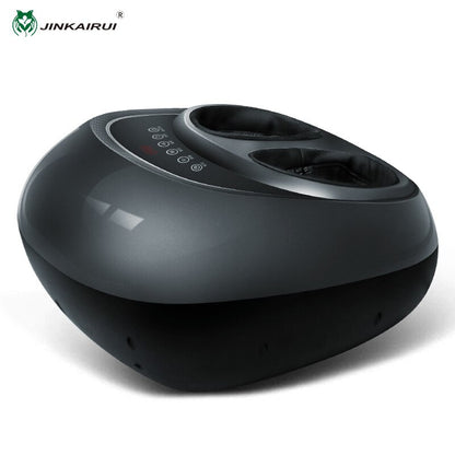 Jinkairui elétrica máquina de massagem nos pés shiatsu massagem profunda compressão de ar para cuidados de saúde terapia de aquecimento infravermelho anti-stress