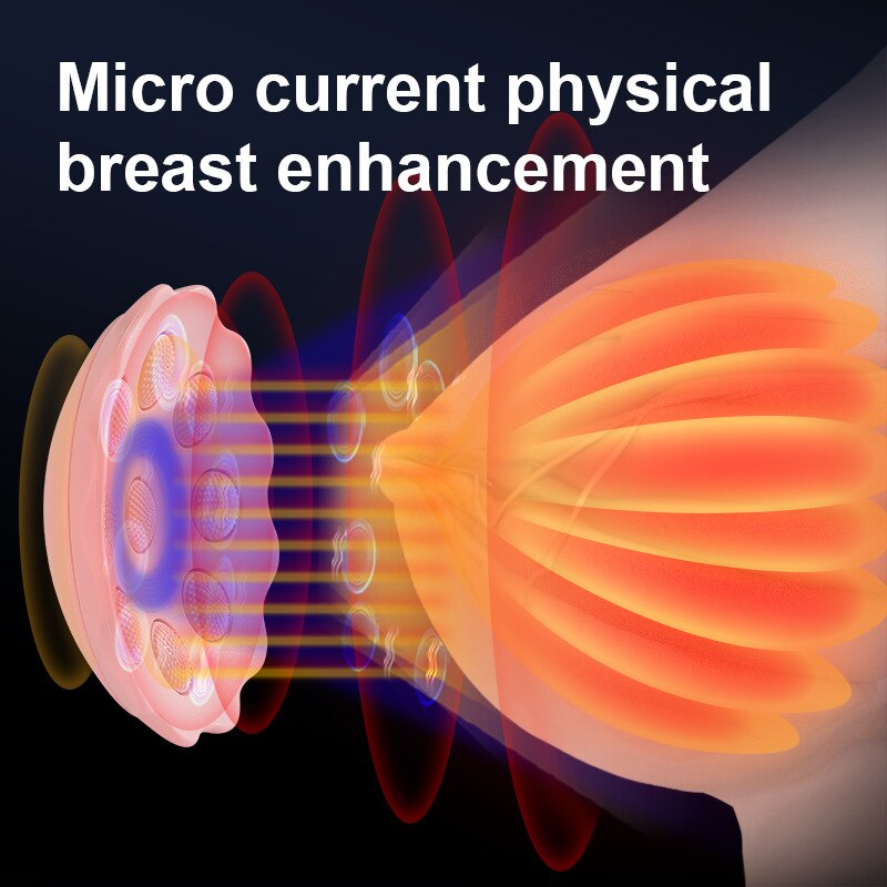 Micro current physical breast enhancement