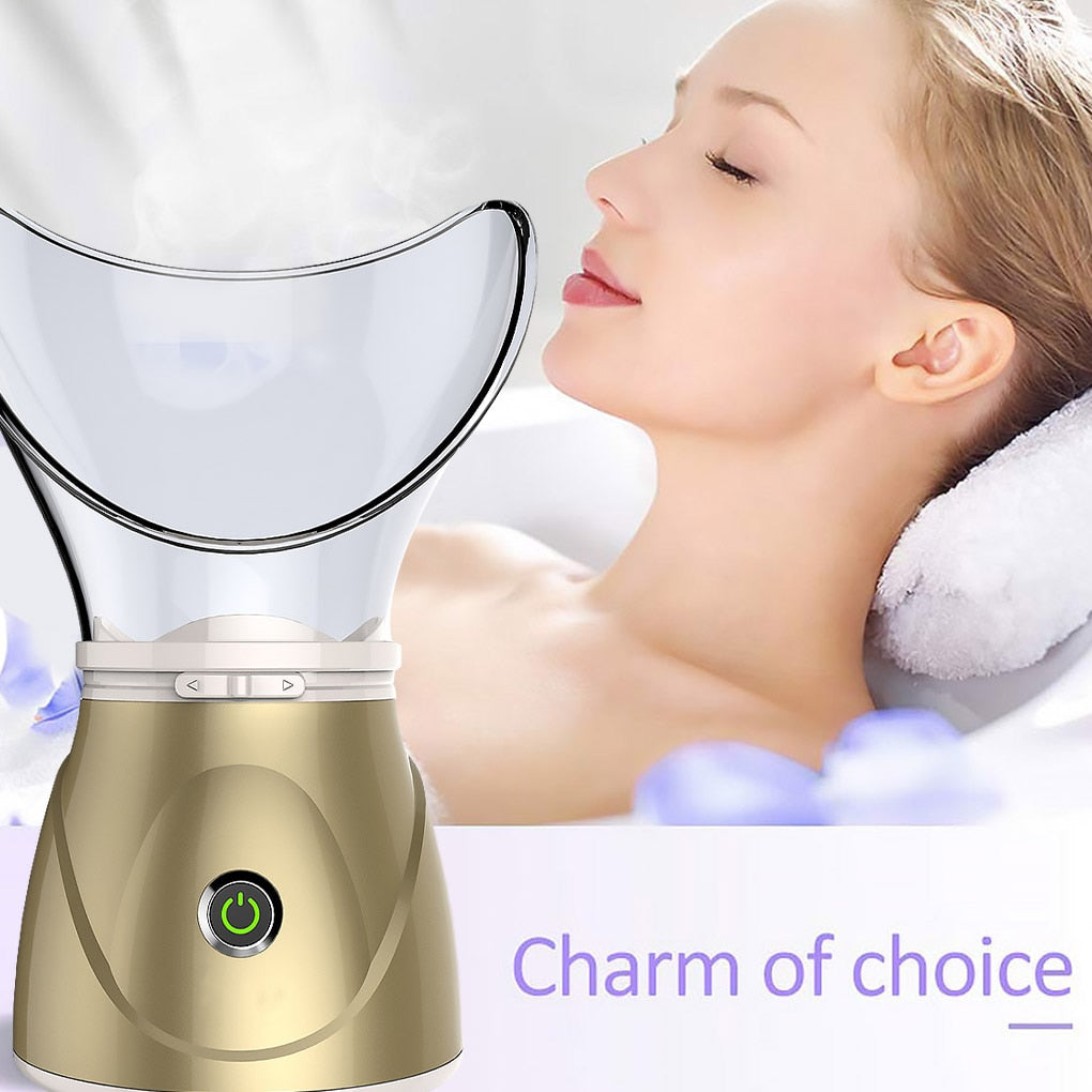 Facial Face Steamer Deep Cleanser Mist Steam Sprayer Spa Skin Vaporizer Promote Blood Circulation