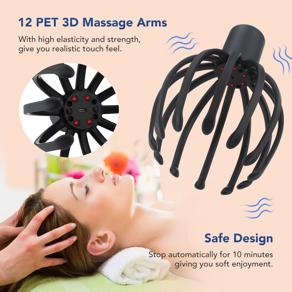 12 PET 3D Massage Arms With high elasticity and strength,