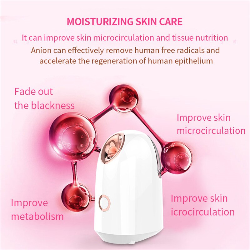 Steaming Face Hot Steamer Facial hydration Humidifier Skin moisturizing Water Replenishing Instrument Nano Mist Spray Facial