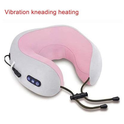 Oreiller de massage multifonctionnel en forme de U masseur de cou électrique masseur cervical d'épaule Portable voyage maison voiture se détendre