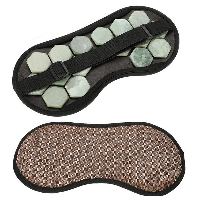 Electric  Eye Mask Tourmaline Eye Care Massager Jade Stone Massage Heat Therapy Germanium Infrared Relaxation Health