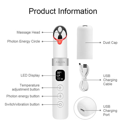 ANLAN 38€ LED Display QR USB Charging Temperature Cable