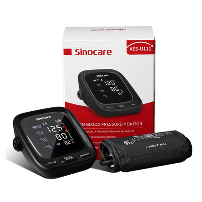 Sinocare Monitor de Pressão Arterial Tensiômetro Braço Superior Automático Máquina Digital de BP Pulso Monitor de Frequência Cardíaca