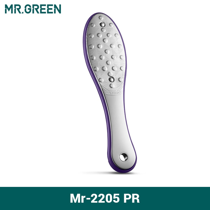 MR.GREEN Strumenti per la cura dei piedi per pedicure Raspe per lima per piedi Set di rimozione per la cura della pelle del piede morto Set di rimozione per la cura della pelle del piede morto Acciaio inossidabile Professionale Due lati