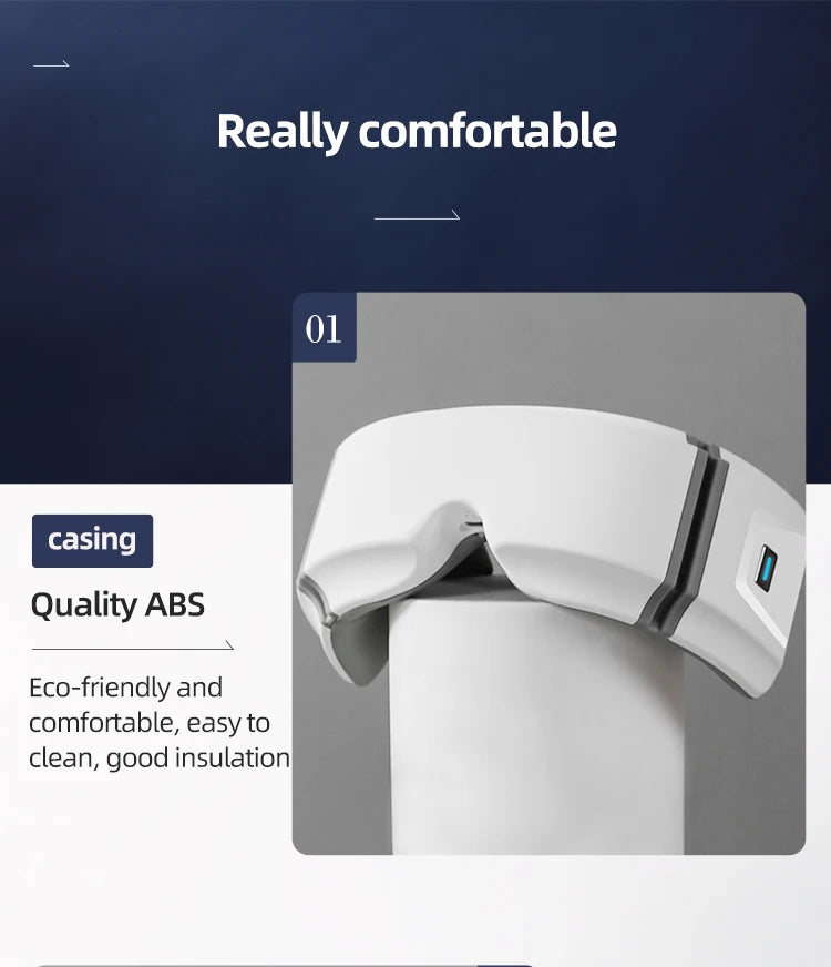 Eco-friendly ABS casing offers comfort, ease of cleaning, and insulation.