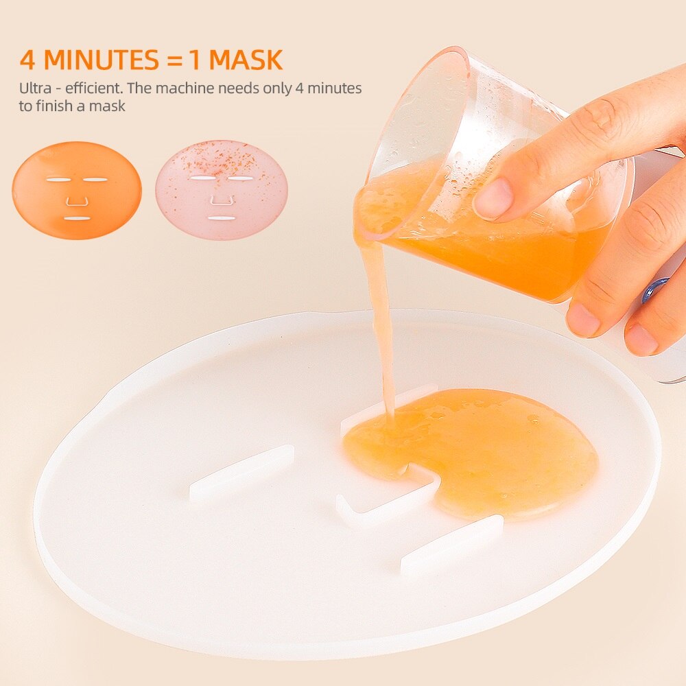 Mini Automatic Face Mask Maker Machine Smart Self-made Natural Vegetable Collagen Fruit Mask Beauty Device Home Used Facial SPA