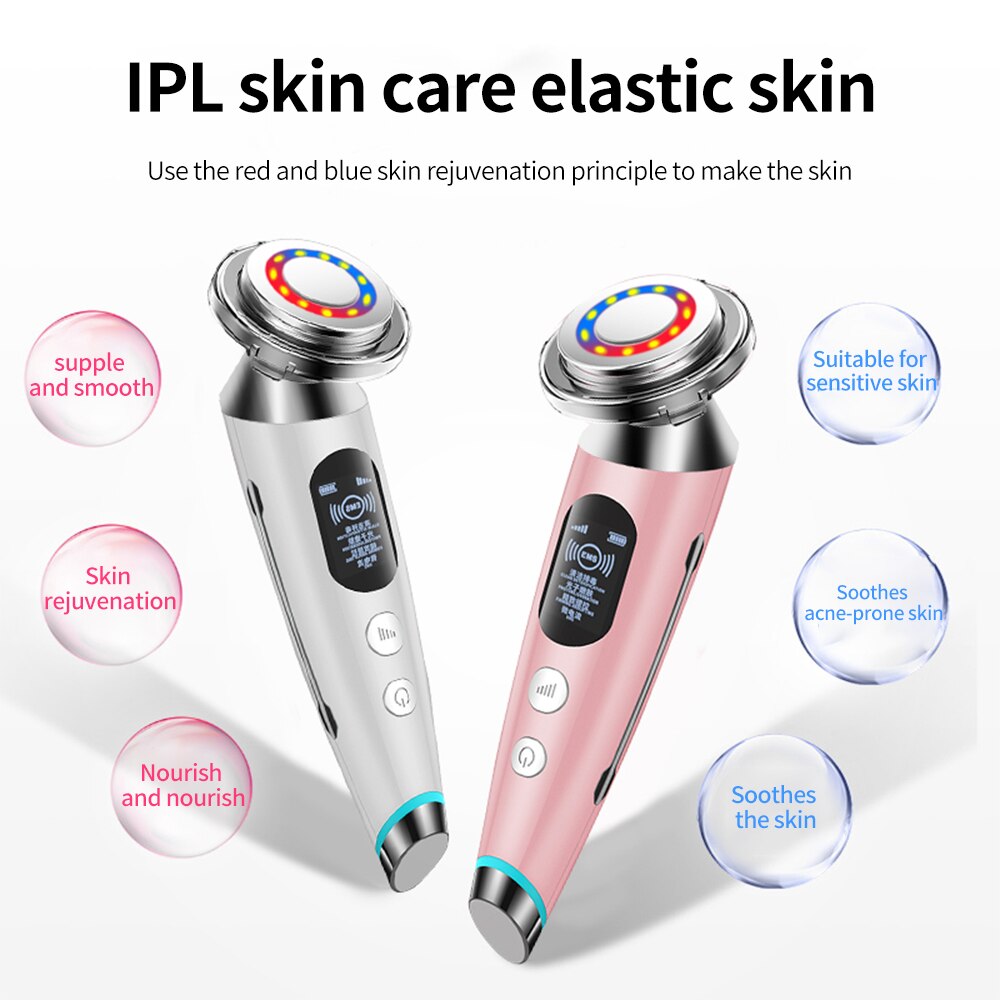 IPL skin care elastic skin Use the red and blue skin rejuvenati