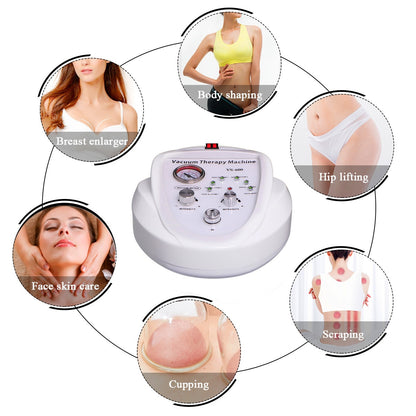 ZiCatkin Vacuum Massage Therapy Machine Breast Enlargement Enhancer Pump Cupping Massager Buttock Lifting Body Shaping Machine