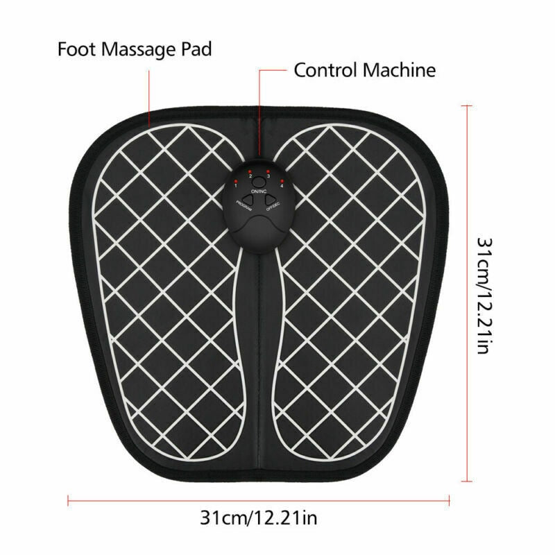 NOVO ABS Fisioterapia Elétrica EMS Massageador de Pés Revitalizante Pedicure Tens Vibrador de Pés Sem Fio Estimulador Muscular Unissex